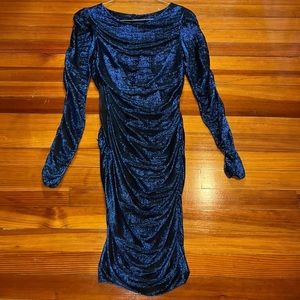 Vintage blue shimmer dress